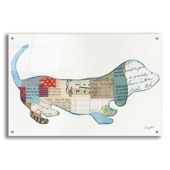 Epic Art 'Good Dog III Crop' by Courtney Prahl, Acrylic Glass Wall Art, 36"x24"