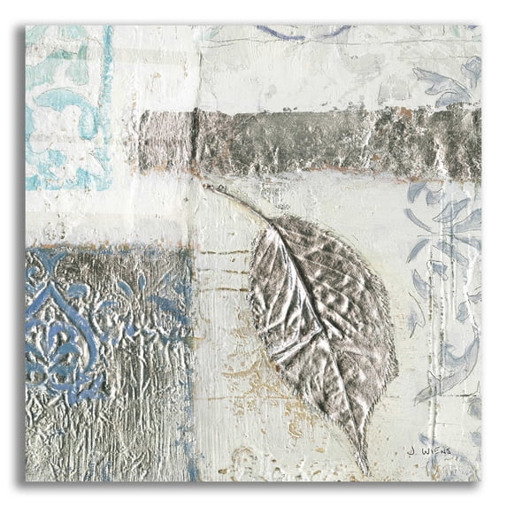 Epic Art 'Gracefully Blue IV' by James Wiens, Acrylic Glass Wall Art, 12"x12"