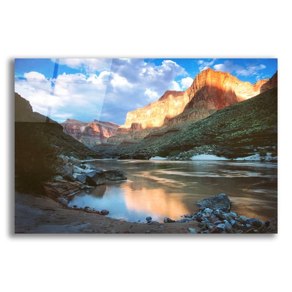 Epic Art 'Grand Canyon River' by Thomas Haney, Acrylic Glass Wall Art, 24"x16"
