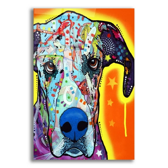 Epic Art 'Great Dane' by Dean Russo, Acrylic Glass Wall Art, 16"x24"