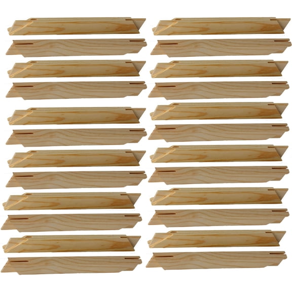 Epic Art Group Solid Wood Stretcher Bars for Canvas Art or Needlepoint Artist Pack of 24 Bars, 12" Wide