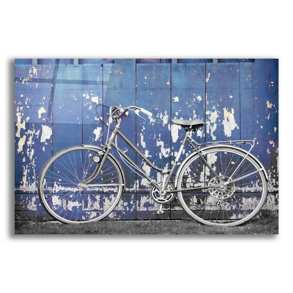 Epic Art 'Grungy Bike' by Lori Deiter Acrylic Glass Wall Art, 24"x16"