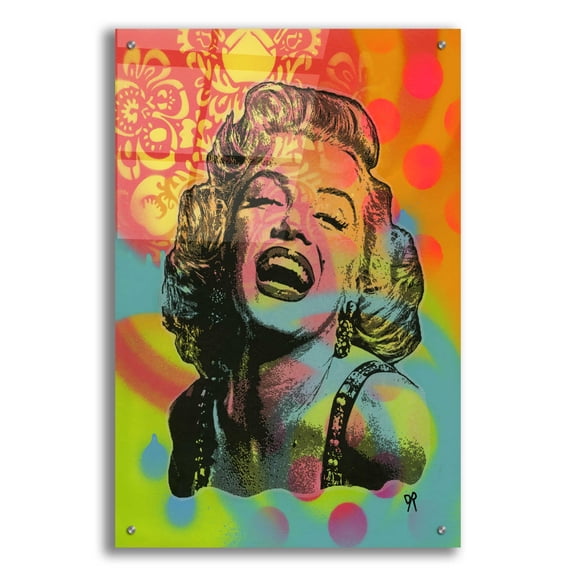 Epic Art 'Guffaw Marilyn' by Dean Russo, Acrylic Glass Wall Art, 24"x36"