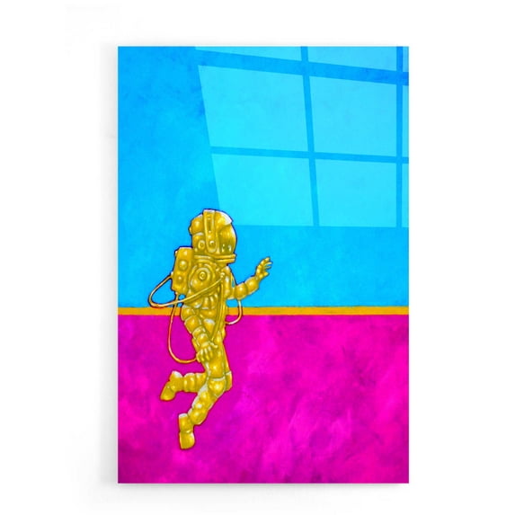 Epic Art 'Hallo Spaceboy II' by Craig Snodgrass, Acrylic Glass Wall Art, 16"x24"
