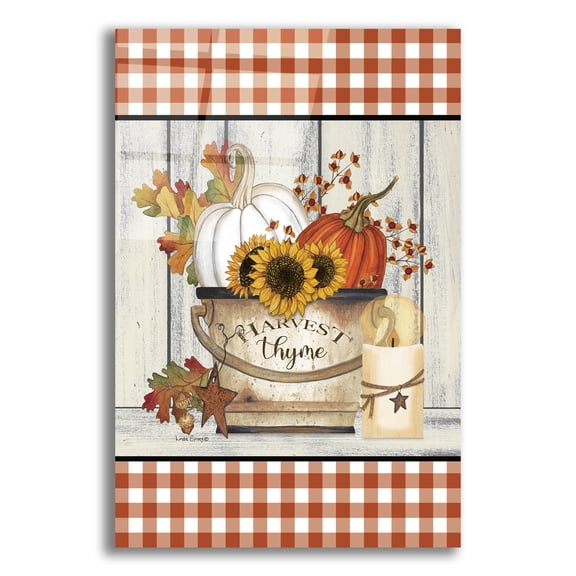 Epic Art 'Harvest Thyme' by Linda Spivey, Acrylic Glass Wall Art, 12"x16"