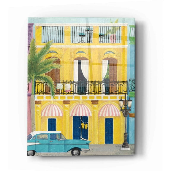 Epic Art 'Havana V' by Elyse DeNeige, Acrylic Glass Wall Art, 16"x24"