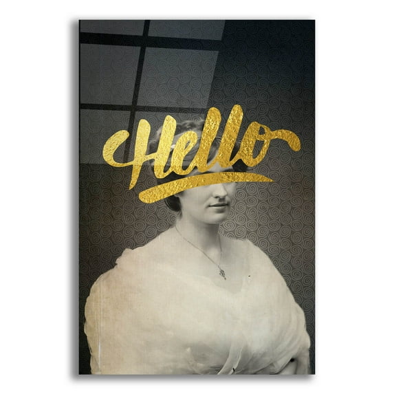 Epic Art 'Hello' by Elo Marc, Acrylic Glass Wall Art, 12"x16"