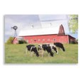 thumbnail image 1 of Epic Art 'Henderson Cows' by Lori Deiter, Acrylic Glass Wall Art, 24"x16", 1 of 3