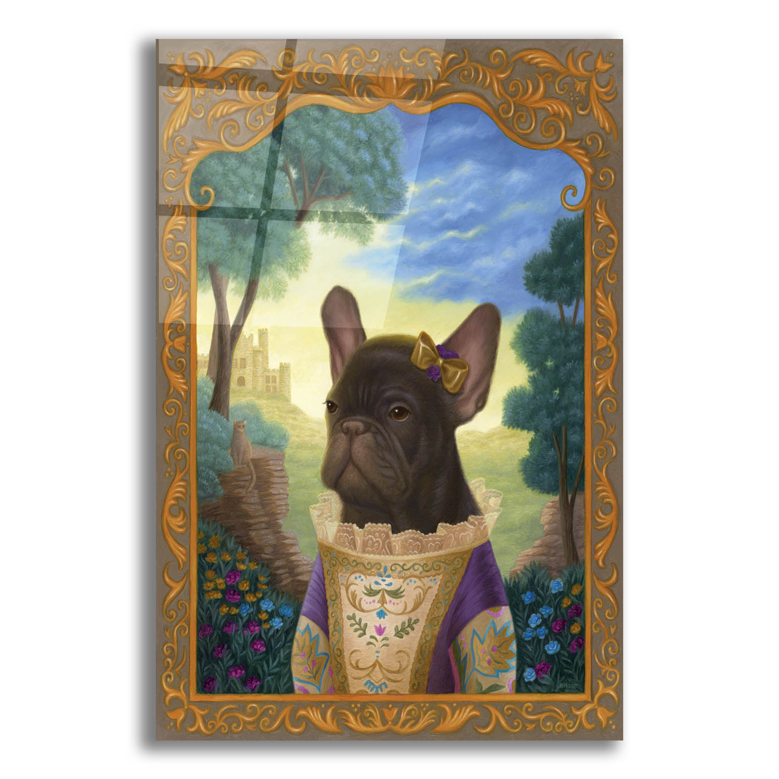 Epic Art 'Henrietta In Her Wildest Dreams' by Gina Matarazzo, Acrylic