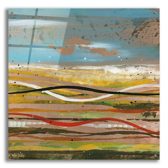 Epic Art 'High Plains 2' by Scott Hile, Acrylic Glass Wall Art, 36"x36"