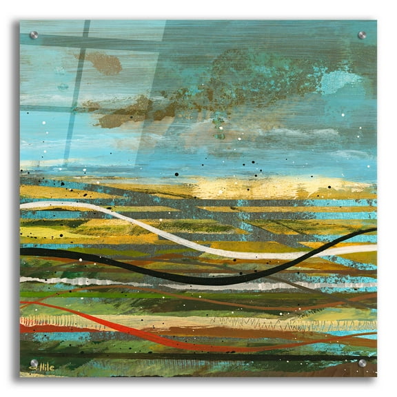 Epic Art 'High Plains 3' by Scott Hile, Acrylic Glass Wall Art, 24"x24"