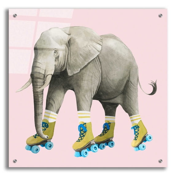 Epic Art 'High Rollers III' by Grace Popp, Acrylic Glass Wall Art, 24"x24"