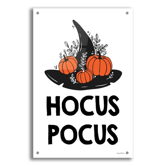 Epic Art 'Hocus Pocus' by Lettered & Lined, Acrylic Glass Wall Art, 24"x36"