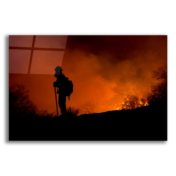 Epic Art 'Holding Line' by Thomas Haney, Acrylic Glass Wall Art, 24"x16"