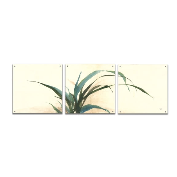 Epic Art 'Horizontal Grass I' by Chris Paschke, 3 Piece Set, 72" x 24"