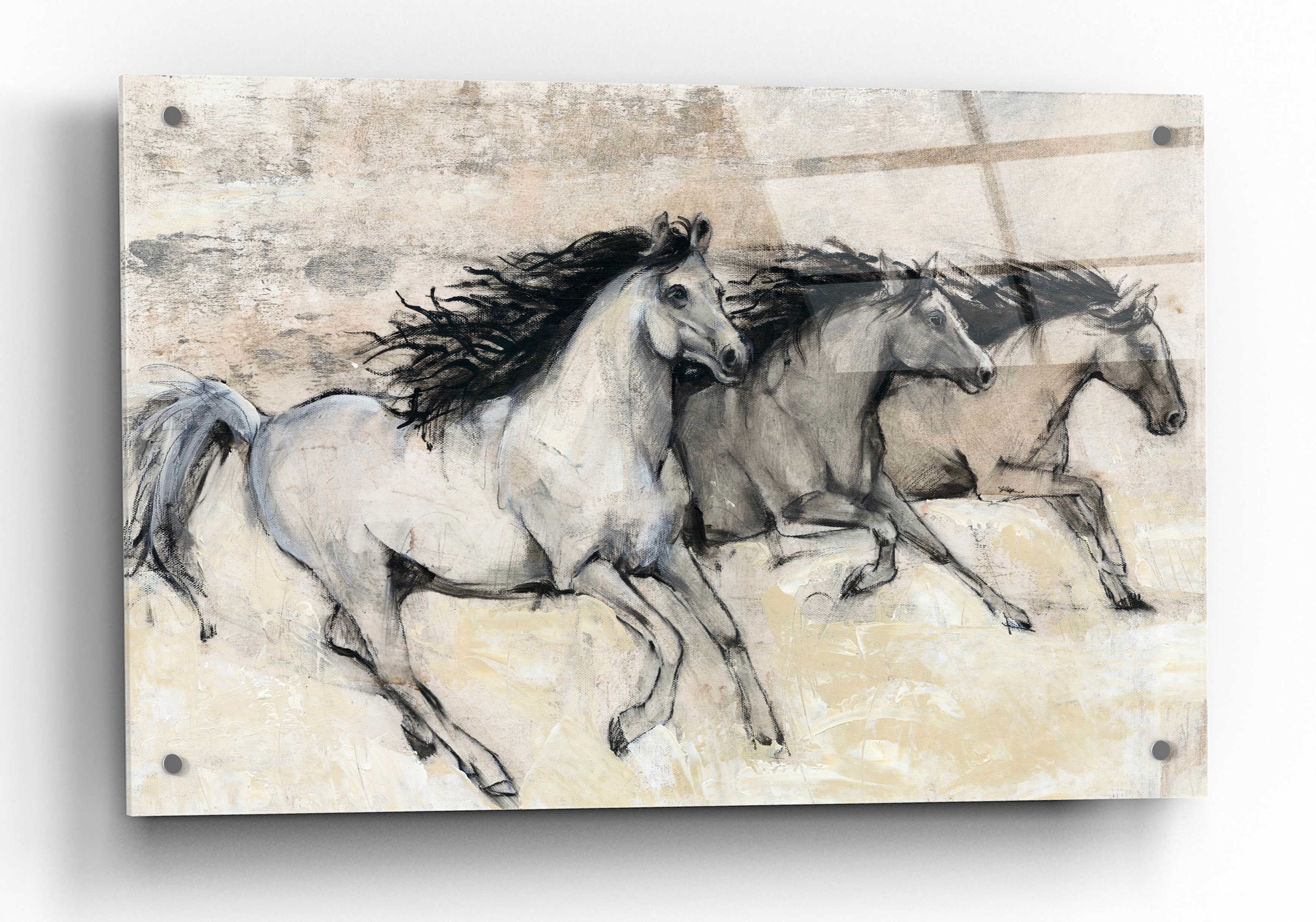 Art,　Glass　'Horses　16