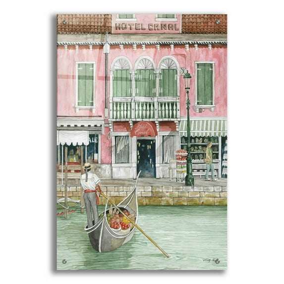 Epic Art 'Hotel Canal' by Cindy Jacobs, Acrylic Glass Wall Art, 24"x36"