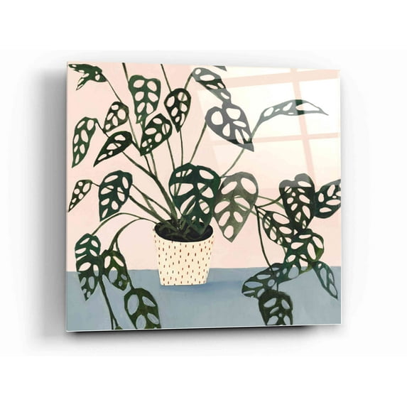 Epic Art 'Houseplant I' by Victoria Borges Acrylic Glass Wall Art, 12"x12"