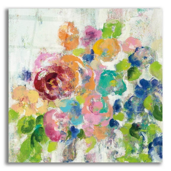 Epic Art 'Hydrangea Bouquet II' by Silvia Vassileva, Acrylic Glass Wall Art, 12"x12"