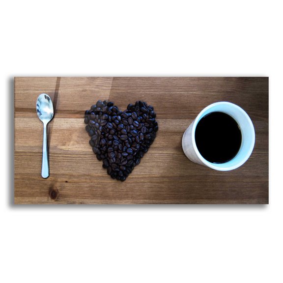 Epic Art 'I Love Coffee' by Nicklas Gustafsson, Acrylic Glass Wall Art, 24"x12"