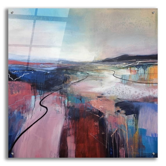 Epic Art 'I'll Meet You On The Estuary' by Andrew Kinmont, Acrylic Glass Wall Art, 36"x36"
