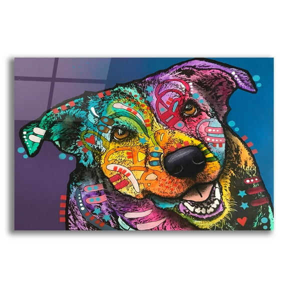 Epic Art 'Best Friend Eyes' by Dean Russo, Acrylic Glass Wall Art, 24"x16"