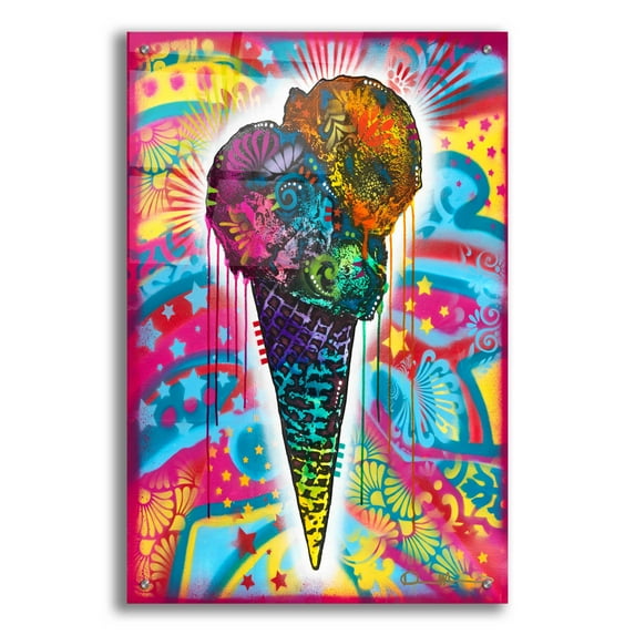 Epic Art 'Ice Cream Cone' by Dean Russo, Acrylic Glass Wall Art, 24"x36"