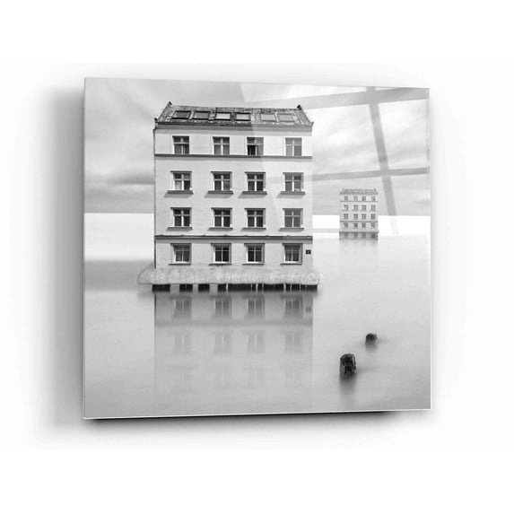 Epic Art 'Icehouses' by Dariusz Klimczak, Acrylic Glass Wall Art, 12"x12"
