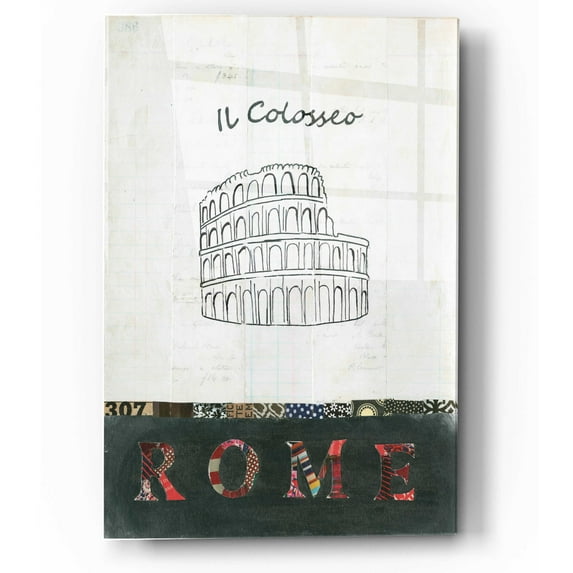 Epic Art 'Il Colosseo' by Courtney Prahl, Acrylic Glass Wall Art, 12"x16"