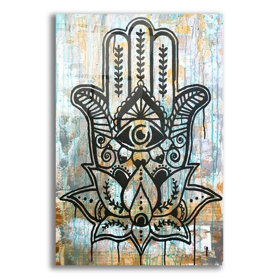 Epic Art 'Yellow Spirituality' by Dean Russo Studios, Acrylic Glass Wall Art, 16"x24"