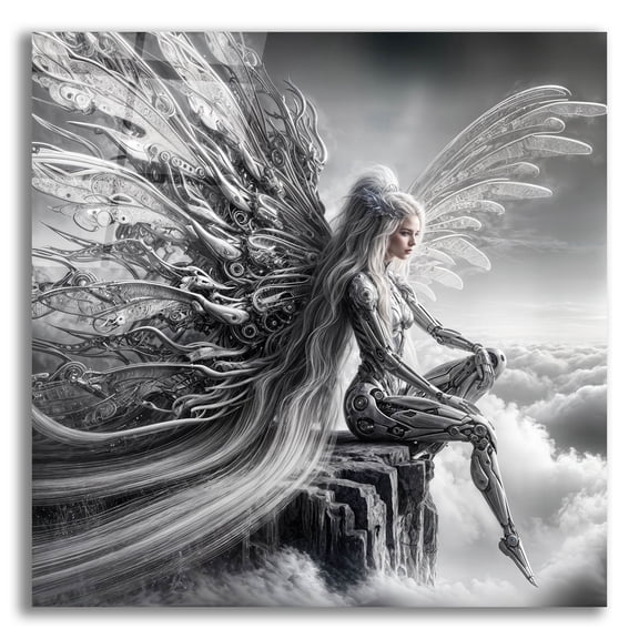 Epic Art 'In Clouds' by KIR.DART Acrylic Glass Wall Art, 12" x 12"