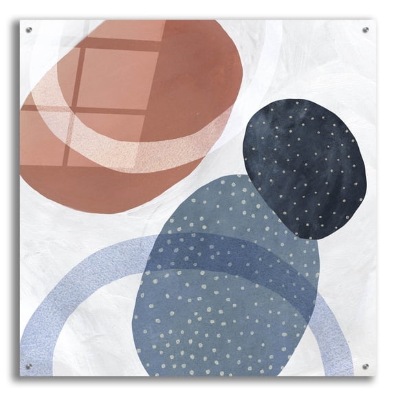 Epic Art 'In Orbit 2'  by Emma Scarvey Acrylic Glass Wall Art, 36" x 36"