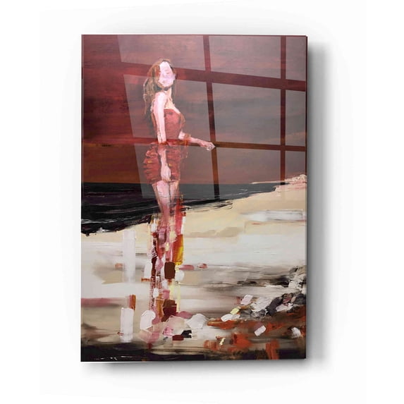 Epic Art 'In Red' by Oscar Alvarez Pardo, Acrylic Glass Wall Art, 12"x16"