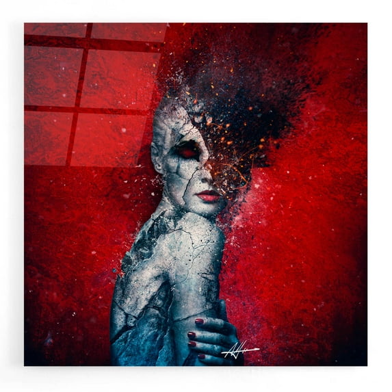 Epic Art 'Indifference' by Mario Sanchez Nevado, Acrylic Glass Wall Art, 12"x12"