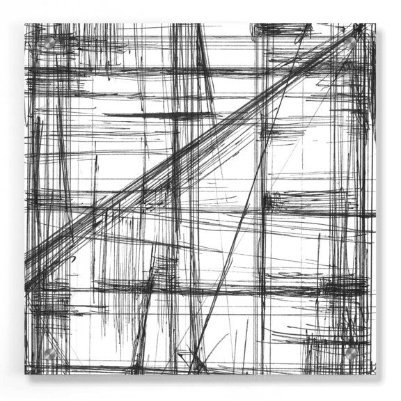 Epic Art 'Intersect I' by Ethan Harper, Acrylic Glass Wall Art, 36"x36"