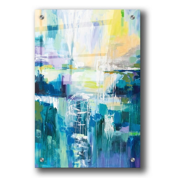 Epic Art 'Into the Water' by Jeanette Vertentes, Acrylic Glass Wall Art, 24"x36"