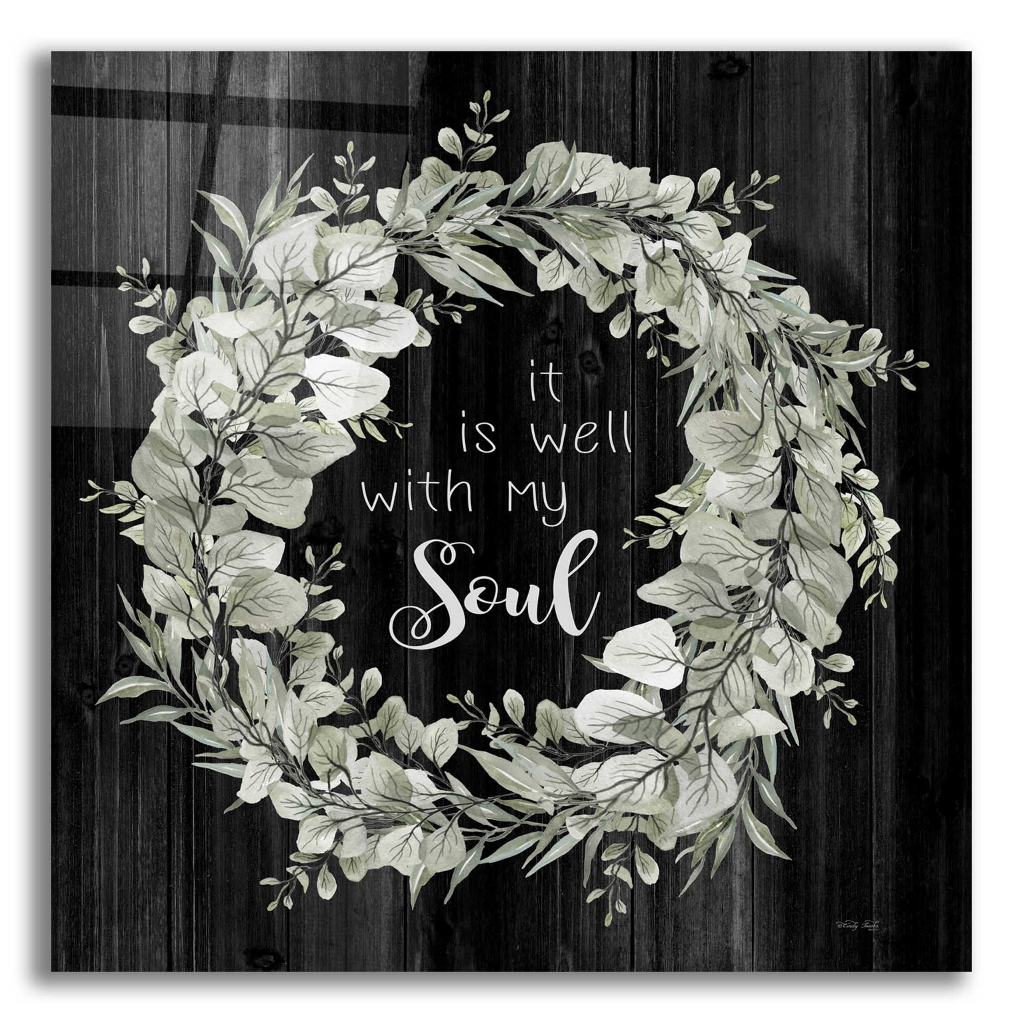 Epic Art 'It Is Well With My Soul' by Cindy Jacobs, Acrylic Glass Wall ...