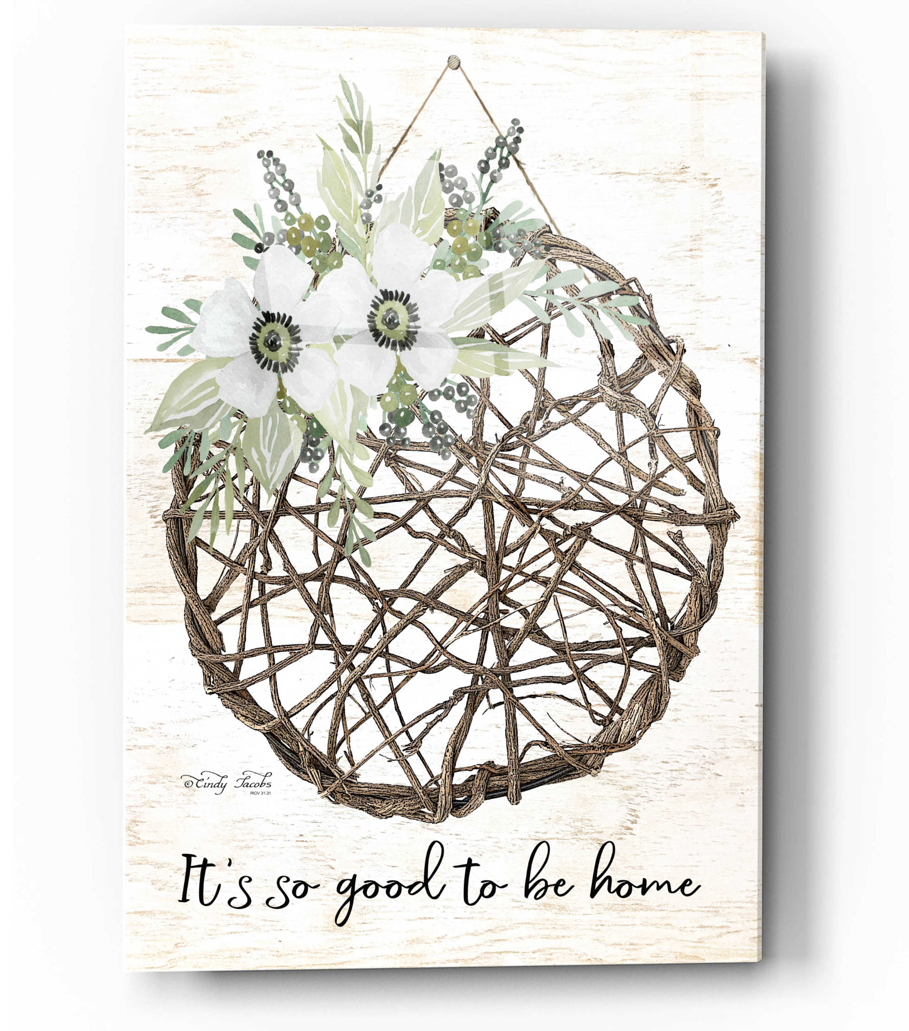 Epic Art 'It's so Good to be Home' by Cindy Jacobs, Acrylic Glass Wall ...