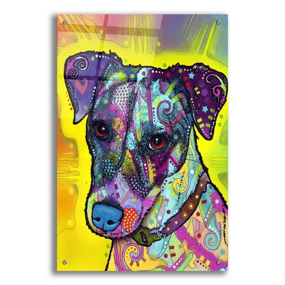 Epic Art 'Jack Russell' by Dean Russo, Acrylic Glass Wall Art, 24"x36"