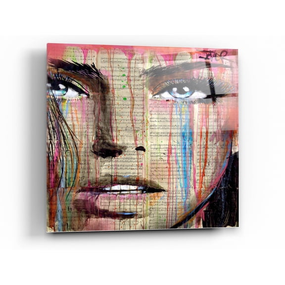 Epic Art 'Jaime Mon Amour' by Loui Jover, Acrylic Glass Wall Art, 36"x36"