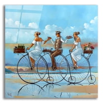 Epic Art 'Joy Ride Iv' by Ronald West Acrylic Glass Wall Art, 12" x 12"