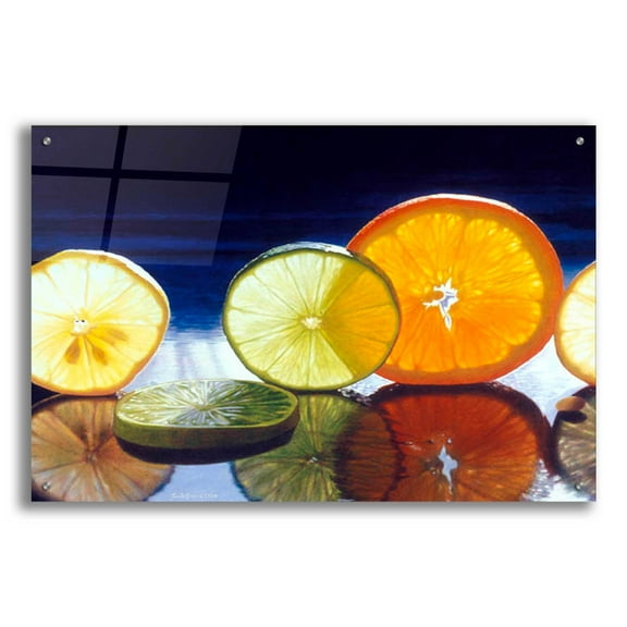 Epic Art 'Juicy Fruit' by Cecile Baird, Acrylic Glass Wall Art, 36"x24"