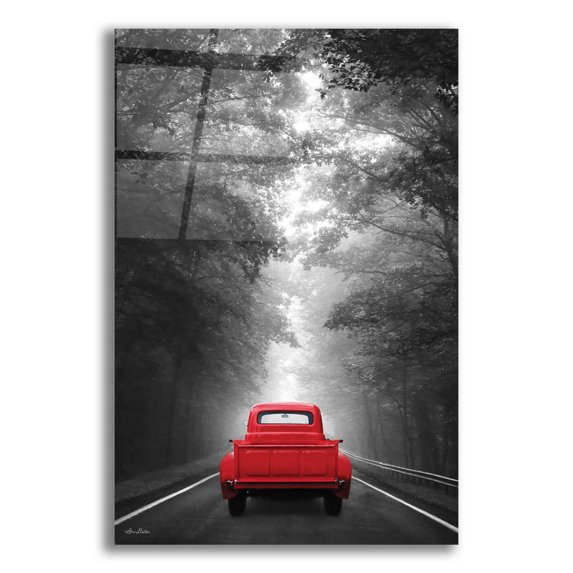 Epic Art 'Just Drive' by Lori Deiter, Acrylic Glass Wall Art, 12"x16"