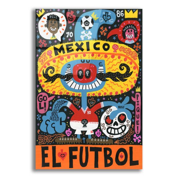 Epic Art 'La Mascota del Mundial' by Jorge R. Gutierrez, 16"x24"