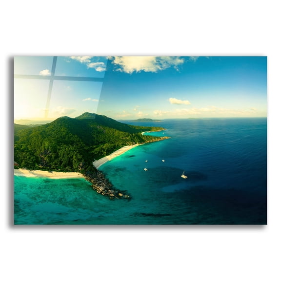 Epic Art 'LaDigue Crop' by Epic Portfolio, Acrylic Glass Wall Art, 16"x12"