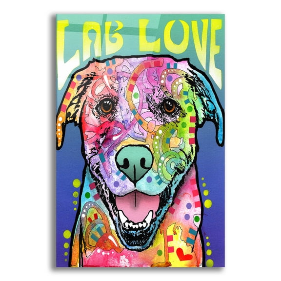 Epic Art 'Lab Love' by Dean Russo, Acrylic Glass Wall Art, 12"x16"