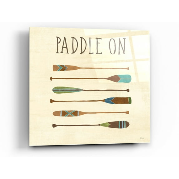 Epic Art 'Lake Retreat VI' by Veronique Charron, Acrylic Glass Wall Art, 36"x36"