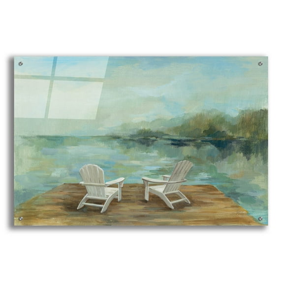 Epic Art 'Lakeside Retreat I no Wood' by Silvia Vassileva, Acrylic Glass Wall Art, 36"x24"
