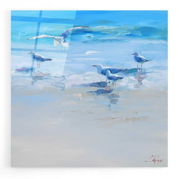 Epic Art 'Landing' by Craig Trewin Penny, Acrylic Glass Wall Art, 12"x12"