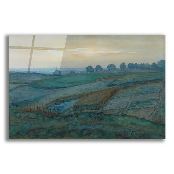 Epic Art 'Landscape near Arnhem, 1900–1901' by Piet Mondrian, Acrylic Glass Wall Art, 16"x12"